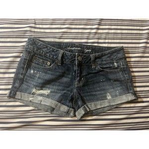 American eagle distress cut off Jeans shorts Sz 4     D492